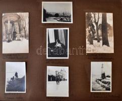 1923-1929 Családi fotóalbum debreceni, ligvándi, ladányi, alsópulyai, udvardi, helyszínekről, 161 db...