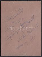 Olvashatatlan jelzéssel: Lila világ, vegyes technika, papír, kartonra ragasztva, hátulján a művész d...