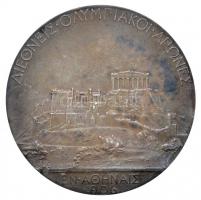 Görögország 1906. "1906. évi athéni nyári olimpiai játékok ezüstérme" Ag díjérem peremen &...