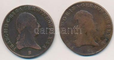 1800B+S 3kr Cu "I. Ferenc" (2x) T:3 egyiken ph