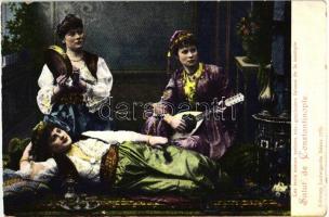 Constantinople, Les trois soeurs artistes trés-gracieuses faisant de la musique / The three sisters, graceful artists, folklore (EK)