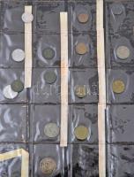 130db-os vegyes külföldi fémpénz gyűjtemény klf országokból sérült albumban, közte Tanzánia, Mongóli...