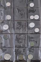 130db-os vegyes külföldi fémpénz gyűjtemény klf országokból sérült albumban, közte Tanzánia, Mongóli...