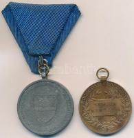 1898. "Jubileumi Emlékérem Fegyveres Erő Számára" Br kitüntetés mellszalag nélkül + 1940. ...