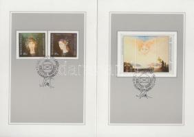 1986 Szász Endre (1926-2003) grafikus által kétszer aláírt 59. bélyegnapi emléklapon, bélyegekkel