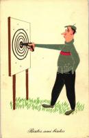 1950-1970 26 db grafikai képeslap, sok humoros és aranyos darab vegyes minőségben / 26 modern art po...