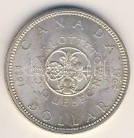 Kanada 1964. 1$ Ag "Quebec" T:1/2