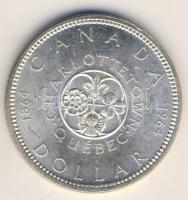 Kanada 1964. 1$ Ag "Quebec" T:1/2