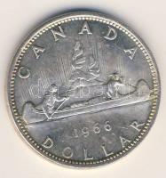 Kanada 1966. 1$ Ag "Kenu" T:1/2