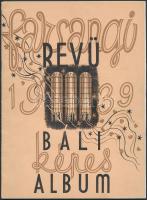 1939 Farsangi Revü, Báli képes album, 28x21cm