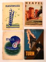 cca 1930-40 Vegyes, olasz turisztikai kiadványok, magyar, olasz és német nyelven, fotókkal illusztrá...