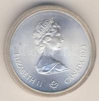 Kanada 1973. 5$ Ag "Olympia-Montreal" T:BU eredeti lehegesztett kapszulában