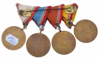 1970. "A Haza Fegyveres Szolgálatában" (4xklf) 10, 15, 20 és 25 év, zománcozott fém kitünt...