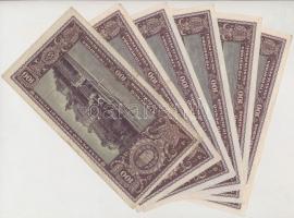 1945. 100P (25x) közte néhány közeli sorszám T:III,III-