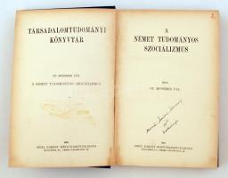Dr. Mössmer Pál: A német tudományos szocializmus. Bp., 1908, Grill Károly Könyvkiadó Vállalat. Kiadó...
