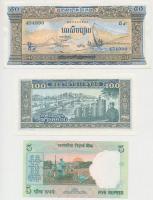 Vegyes: India 2002. 5R + Kambodzsa 1972. 50R + Laosz 1979. 100K T:I,I-
Mixed: India 2002. 5 Rupees ...
