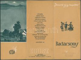 cca 1940-1950 "Ismerd meg hazádat! Badacsony", képekkel illusztrált utazási prospektus