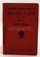 Hochgebirgsführer durch die Berner Alpen II.: Gemmi bis Petersgrat. Bern, 1937, Verlag A. Francke AG. Átnézeti térképekkel. Vászonkötésben, jó állapotban.