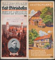 cca 1930-1940 2 db Németországgal kapcsolatos utazási prospektus(Westfalen, Kurhessen, Weserbergland...