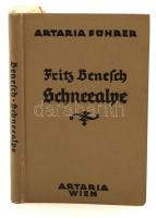 Benesch, Fritz: Führer auf die Schneealpe. Bécs, 1925, Artaria. Térképmelléklettel, fekete-fehér fényképekkel. Vászonkötésben, jó állapotban.