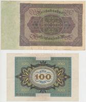 Német Birodalom 1914. 20M + Weimari Köztársaság 1920. 100M + 1922. 1000M + 50.000M T:I,III
German E...