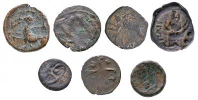 7db-os vegyes ókori bronzpénz tétel T:vegyes
7pcs of various ancient bronze coin replicas C:mixed