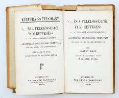 Emil Faguet: "...és a felelősségtől való rettegés". Bp., 1922, Franklin-Társulat Magyar Ir...