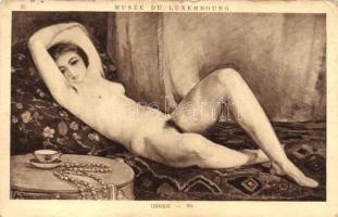 Nu / Erotic nude art postcard s: Lebasque (EK)