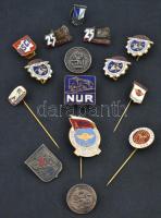 15db-os jelvény tétel vasút témában T:vegyes 15pcs of "railway" badges C:mixed
