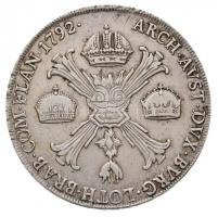 Olasz Államok / Milánó 1792M Tallér Ag "II. Ferenc" (29.50g) T:2-
Italian States / Milan ...