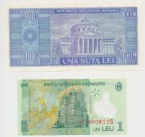 Románia 1966. 10L + 100L + 1999. 2000L + 2000. 10.000L + 2005. 1L T:III,I-,I
Romania 1966. 10 Lei +...