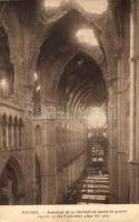 Reims, Inside of the Cathedral after the war (EB)