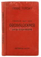 Tursky, Franz: Führer durch die Glocknergruppe. Térképmelléklettel, fekete-fehér fényképekkel. Bécs, 1923, Artaria. Kissé megviselt vászonkötésben, jó állapotban.