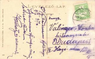 Nyitra, Vasútállomás, pályaudvar; Fodor dohánytőzsde kiadása / railway station (fl)