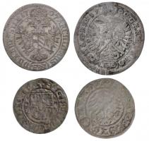 Vegyes: Csehország / Történelmi tartomány 1700GE 3kr Ag "I. Lipót" (1,35g) + Lengyel Királ...