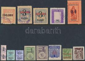 16 db illetékbélyeg steckalpon