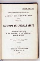 Ségogne, Henry et al.: La chaine de l'Aiguille Verte. Párizs, 1926, Libraire Fischbacher (Guide...
