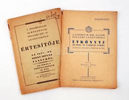 1937-1941 A Losonci M. Kir. Állami Polgári Leányiskola évkönyve, A felsőgallai Községi Polgári Fiú- és Leányiskola értesítője, összesen 2 db