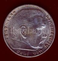 Német Birodalom 1937E 2M Ag "Hindenburg" T:2/3 R!