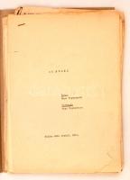 cca 1970 A Balázs Béla Filmstúdió forgatókönyvei, iratai