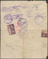 1936 Marhalevél lugosi illetékbélyeggel