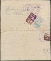 1937 Marhalevél lugosi helyi illetékbélyeggel