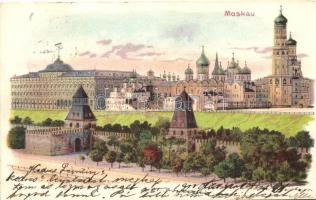 Moscow, Moskau; litho (EB)