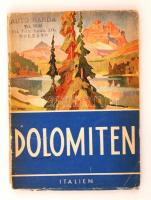 Illustrierter Dolomitenführer. 1. köt.: Dolomiten, Garda-See, Merano. Bolzano, 1939, Unione Turistica Alberghiera delle Dolomiti. Térképmelléklettel, számos fekete-fehér fényképpel. Kopott, kicsit sérült papírkötésben.