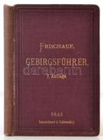 Steiermark, Kärnten, Krain und die angrenzenden Theile von Österreich, Salzburg, Tirol. Graz, 1874, Leuschner & Lubensky (J. Frischauf's Gebirgsführer). Kicsit kopott vászonkötésben, néhány lap kijár.