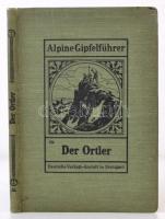 Niepmann, [Luise]: Der Ortler. Stuttgart - Lipcse, 1905, Deutsche Verlags-Anstalt (Alpine Gipfelführer 3.). Szövegközti térképpel, fekete-fehér fényképekkel. Kicsit kopott vászonkötésben, egyébként jó állapotban.