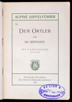 Niepmann, [Luise]: Der Ortler. Stuttgart - Lipcse, 1905, Deutsche Verlags-Anstalt (Alpine Gipfelführ...