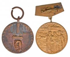 Románia 1941. "Kommunizmus Elleni Keresztes hadjárat" fém kitüntetés mellszalag nélkül. Sz...