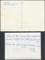 Leeds foci csapat fotója, Deli Gábor, verzón a csapat tagjainak nevével, jelzett,  9x14cm ; Fc. Juve...