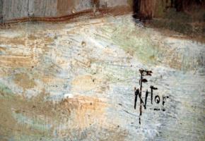 FNtor jelzéssel: Bosnyák férfi. Olaj, vászon, keretben, 28×18 cm